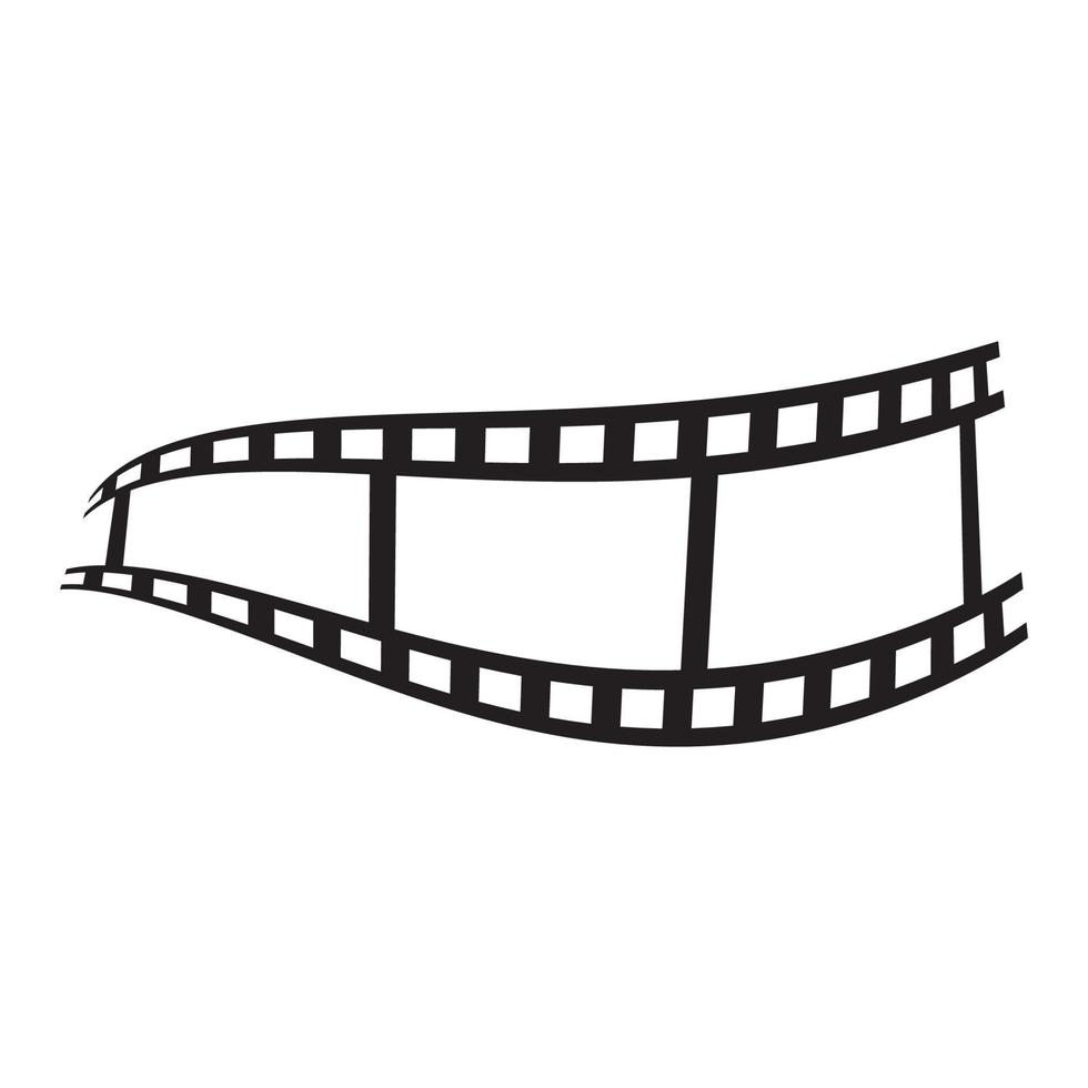 Film strip logo images vector