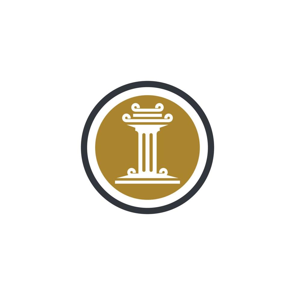 Pillar vector icon symbol illustration