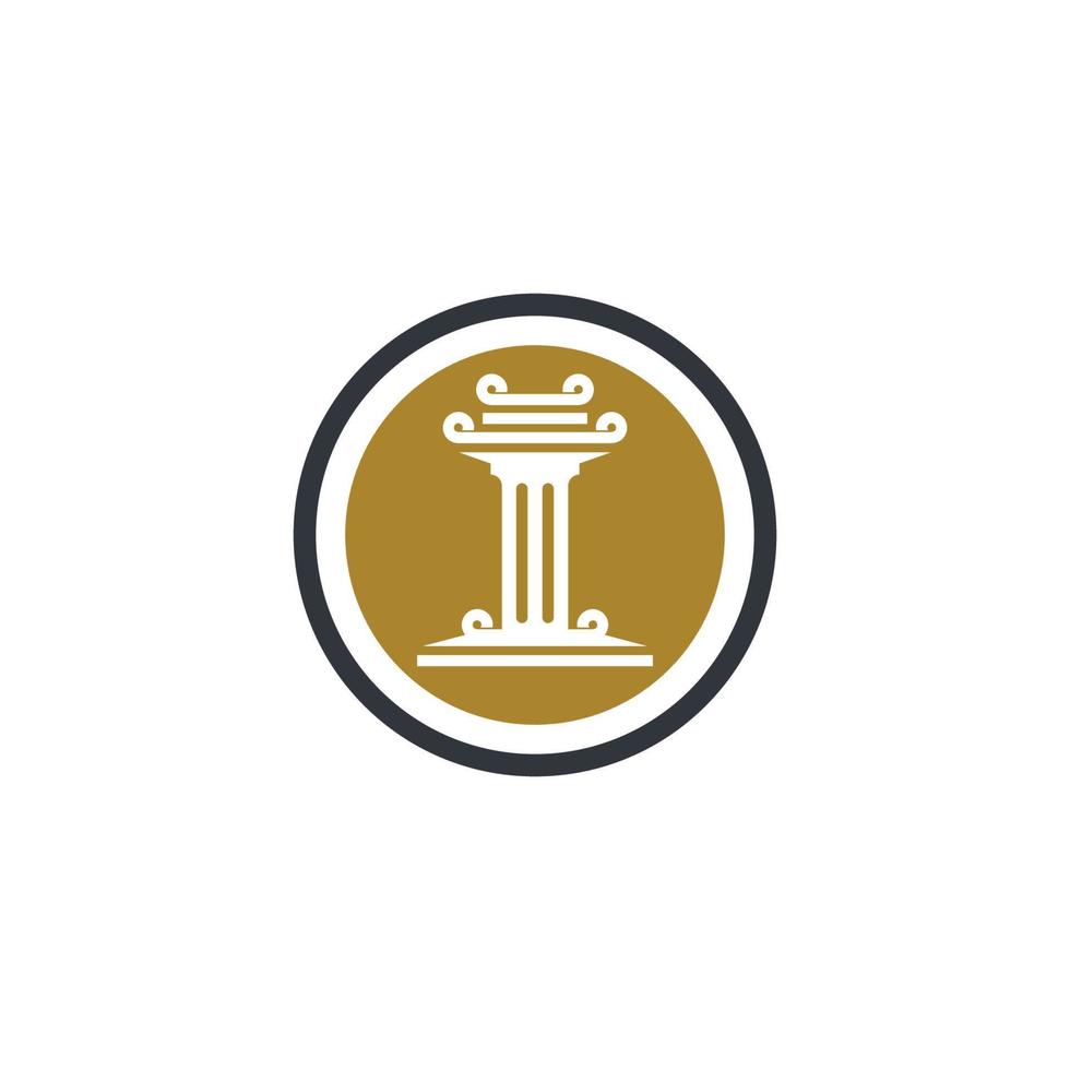 Pillar vector icon symbol illustration