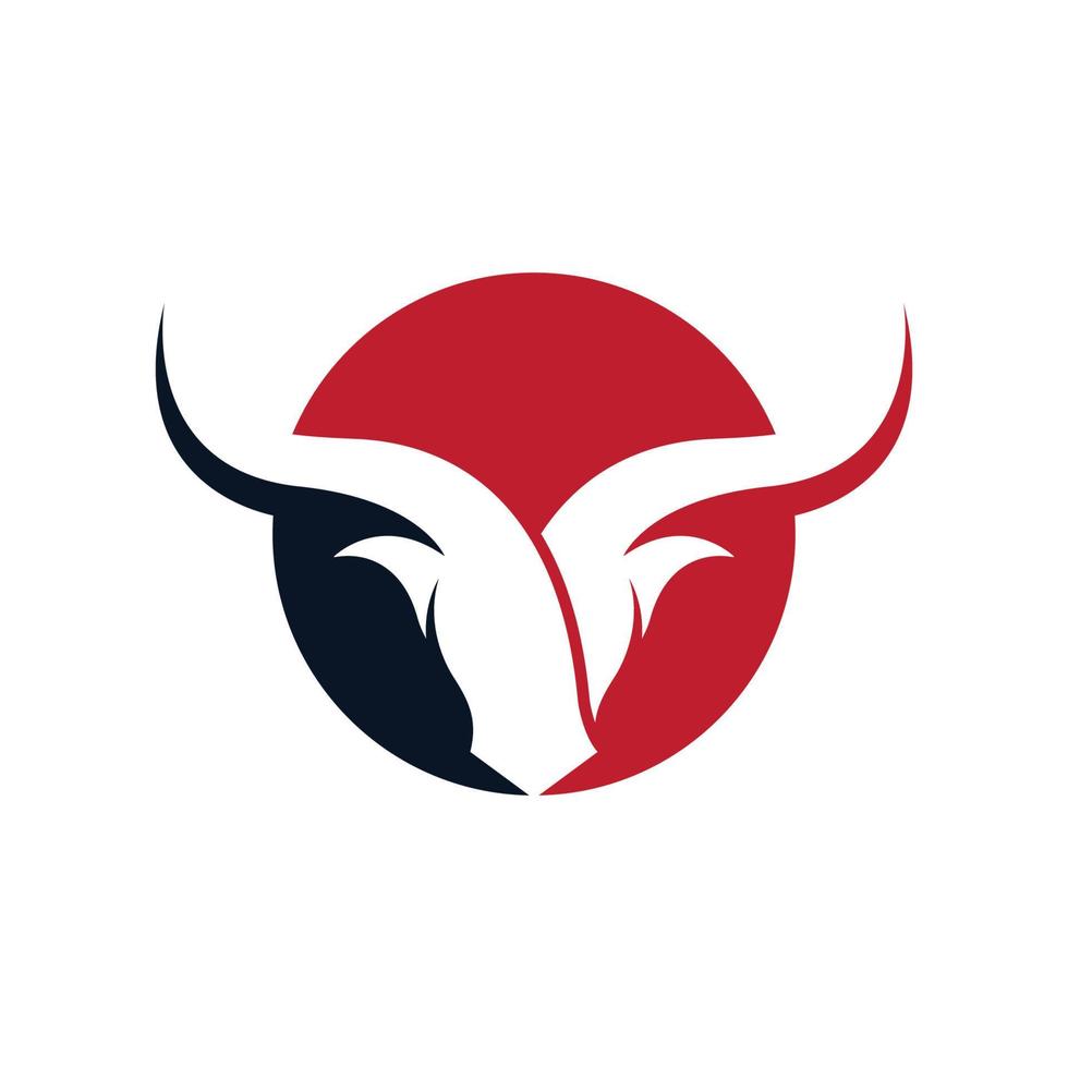 Bull head logo images vector