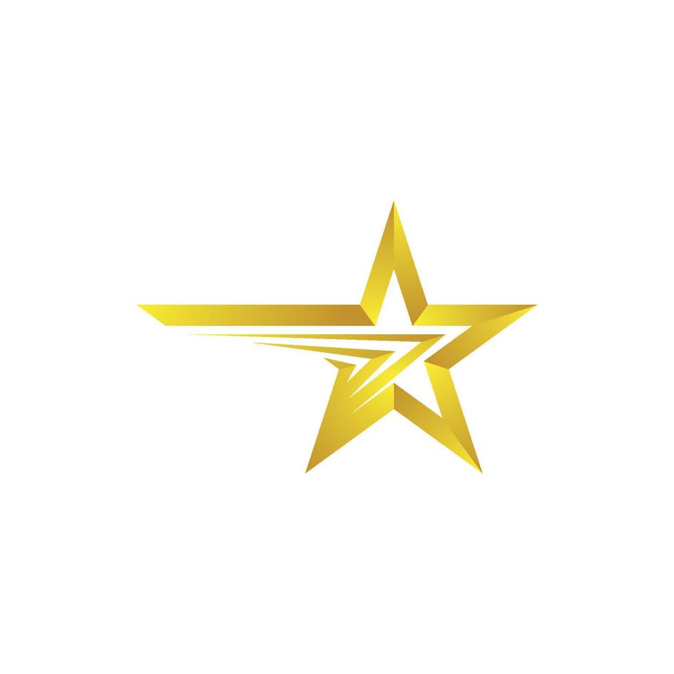 Diseño de ilustración de icono de vector de estrella