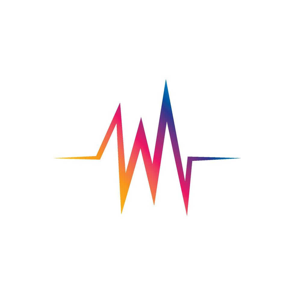 Pulse symbol vector icon illustration design