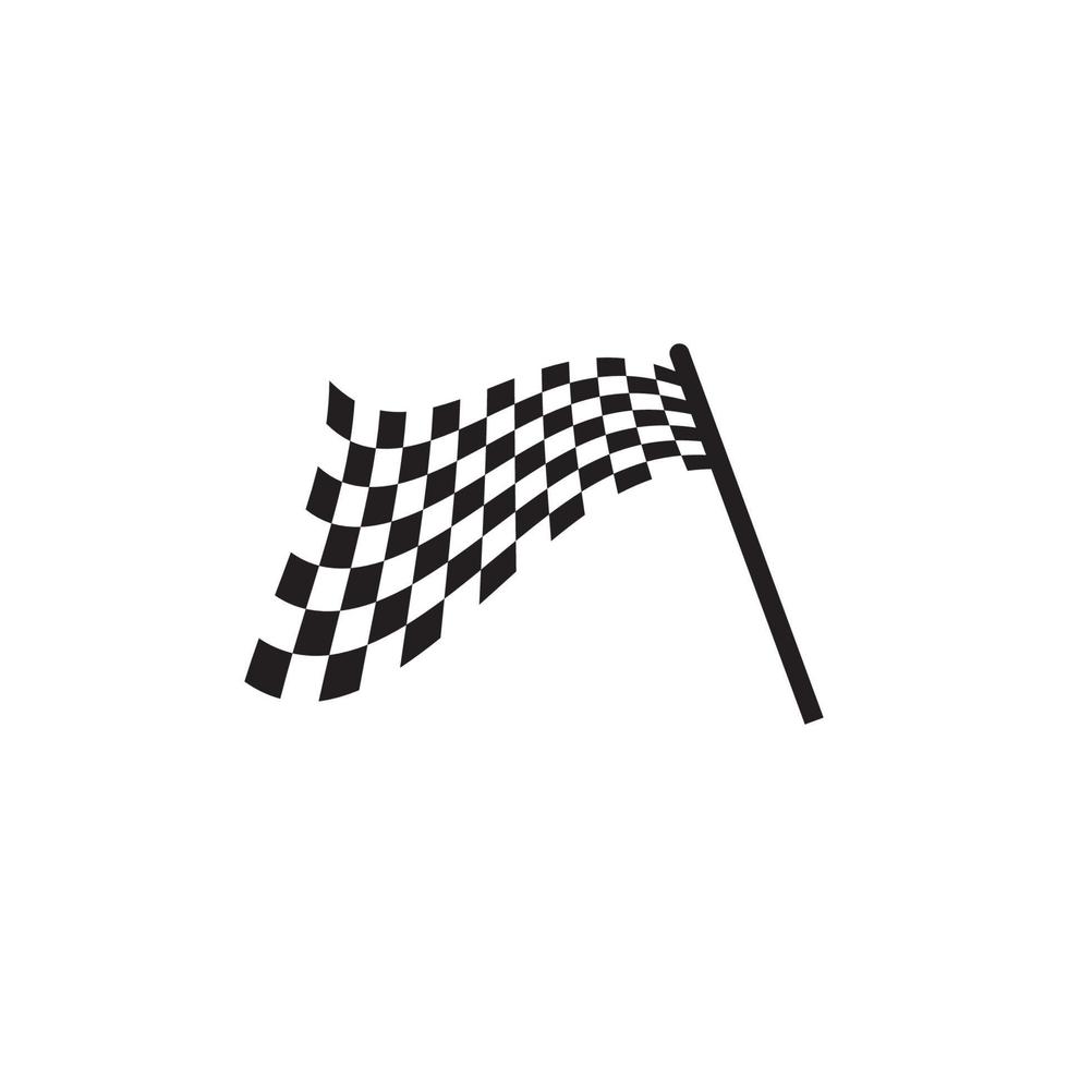 Flag race vector icon