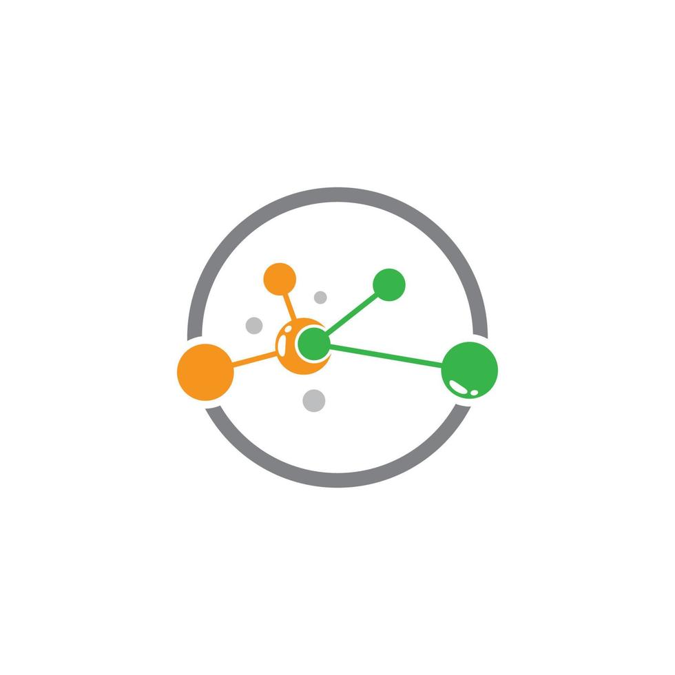 icono de vector de molécula