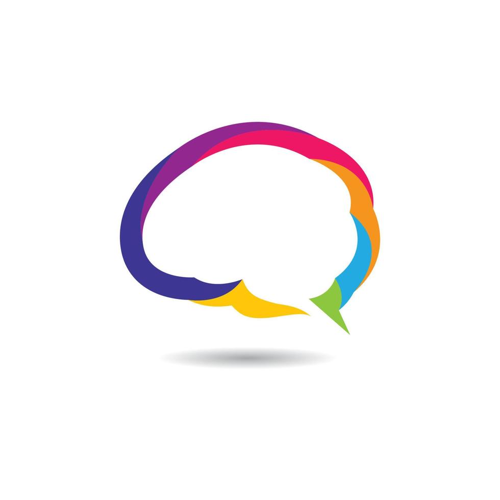 Brain symbol vector icon illustration