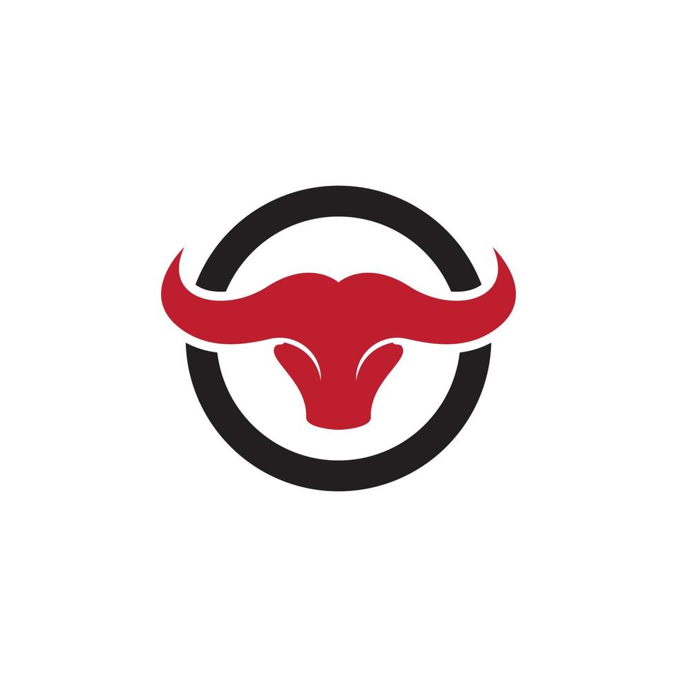 Bull head vector icon illustration