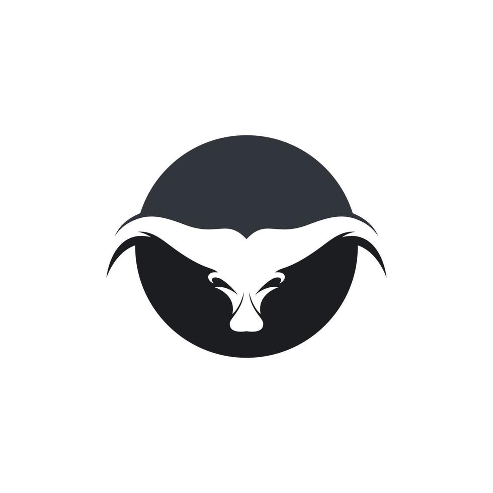 Bull head vector icon illustration