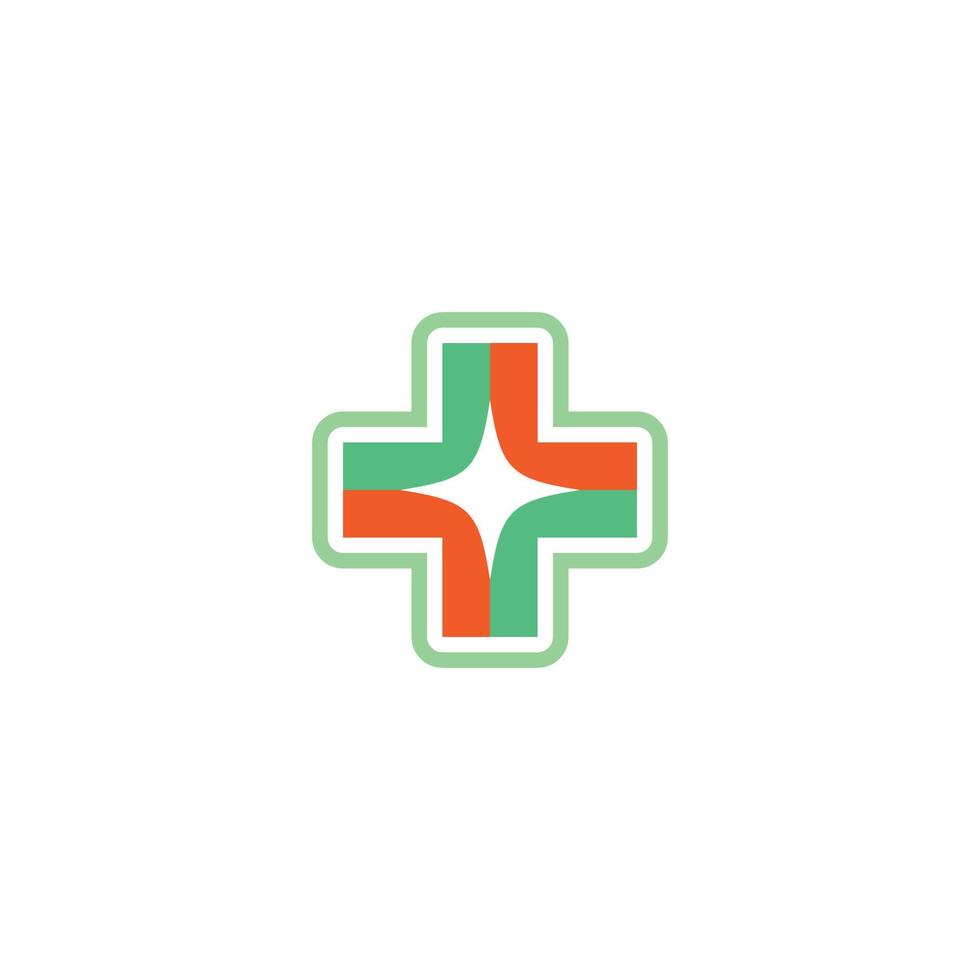 Medical cross vector icon