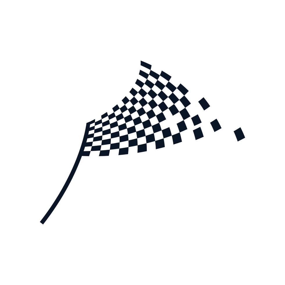 Flag race vector icon