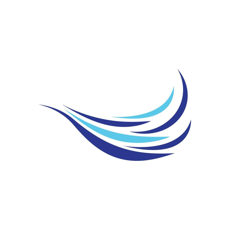 Water wave vector icon illustration