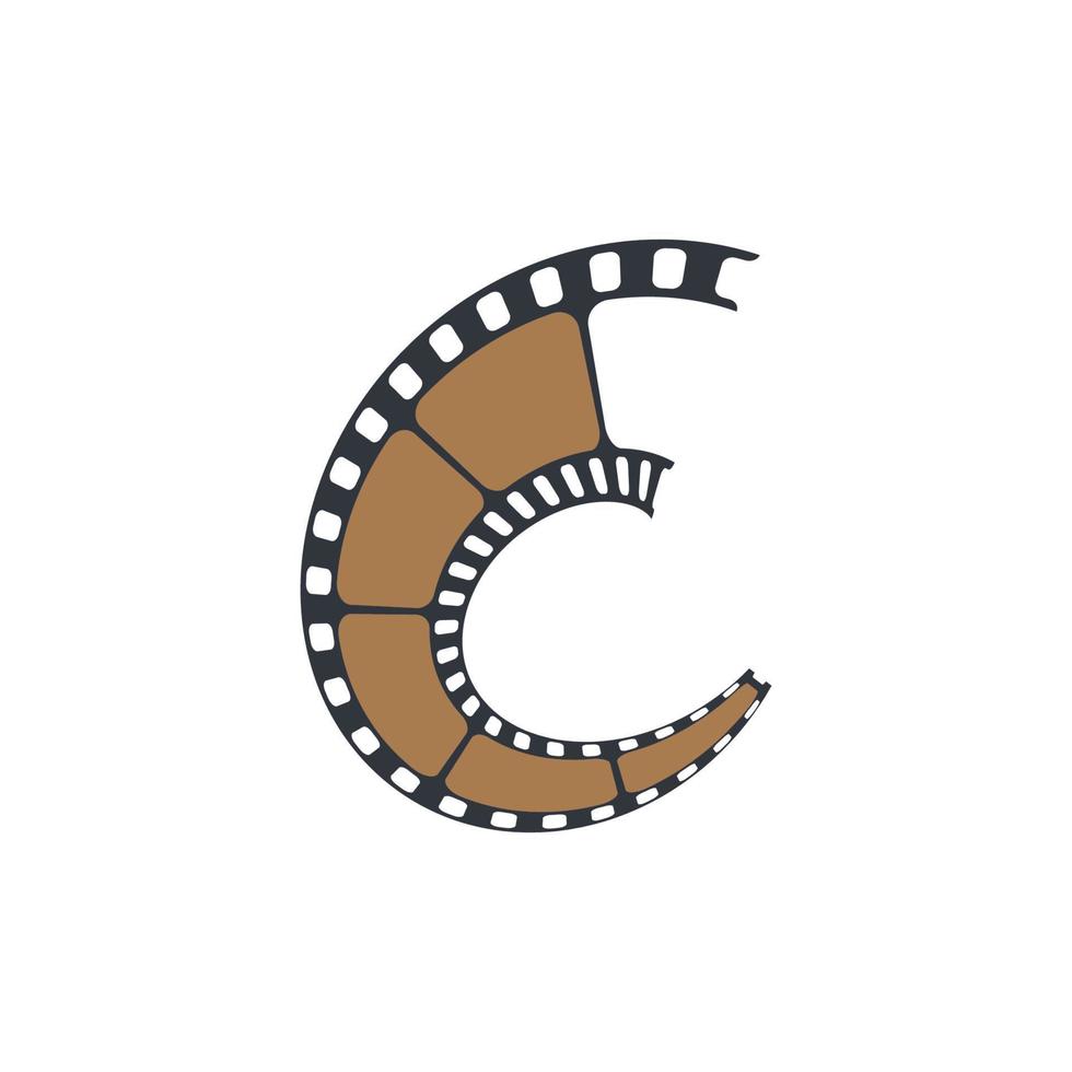 Film strip logo images vector