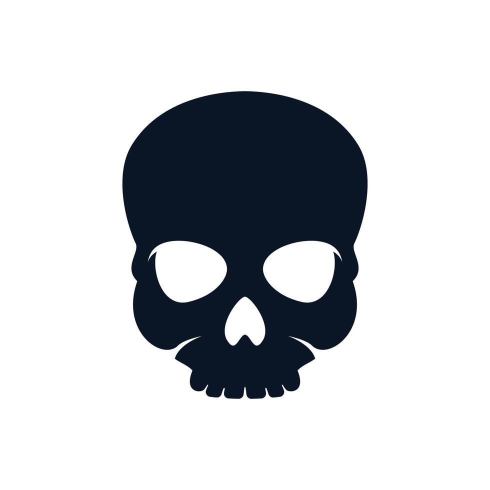 Skull vector icon illustration