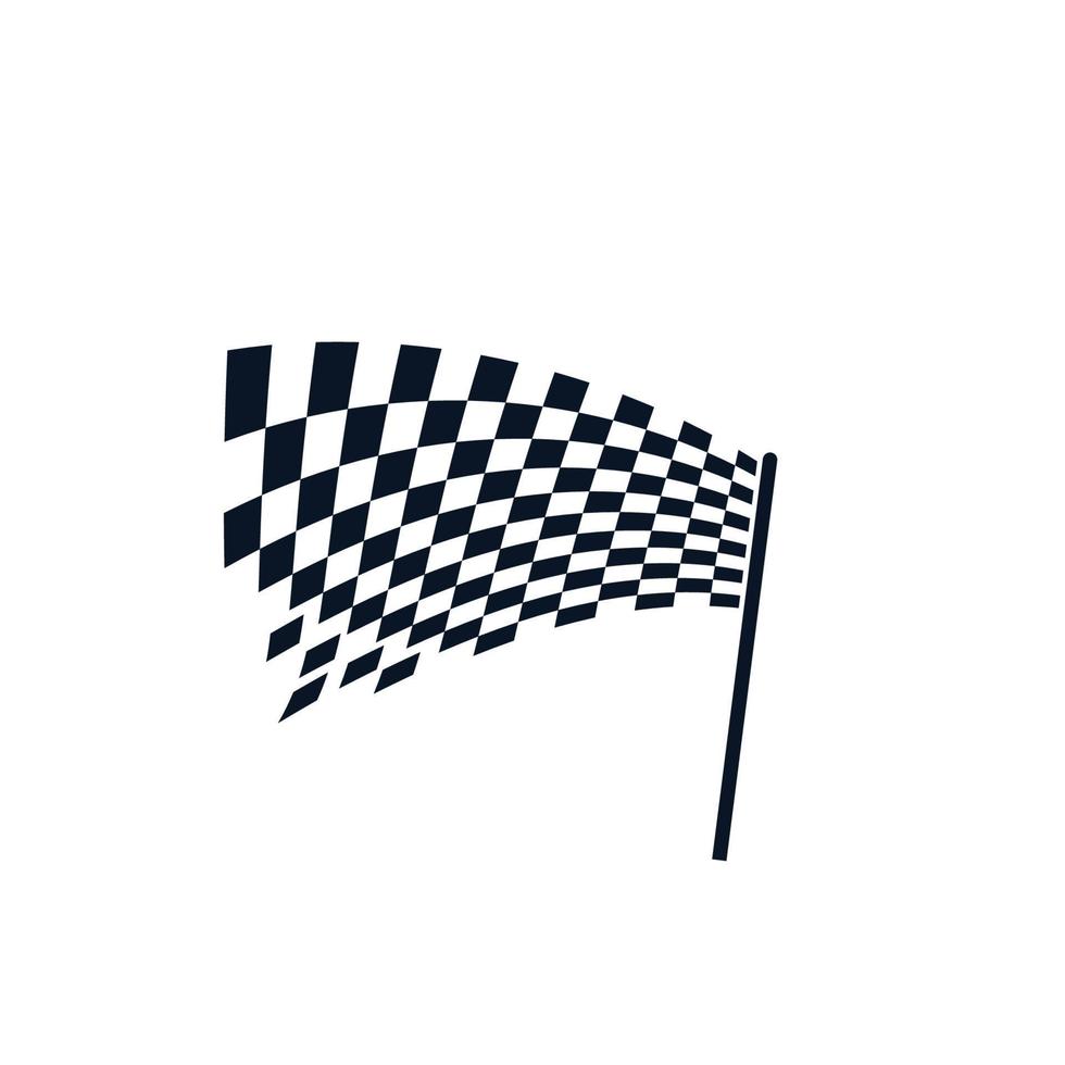 Flag race vector icon