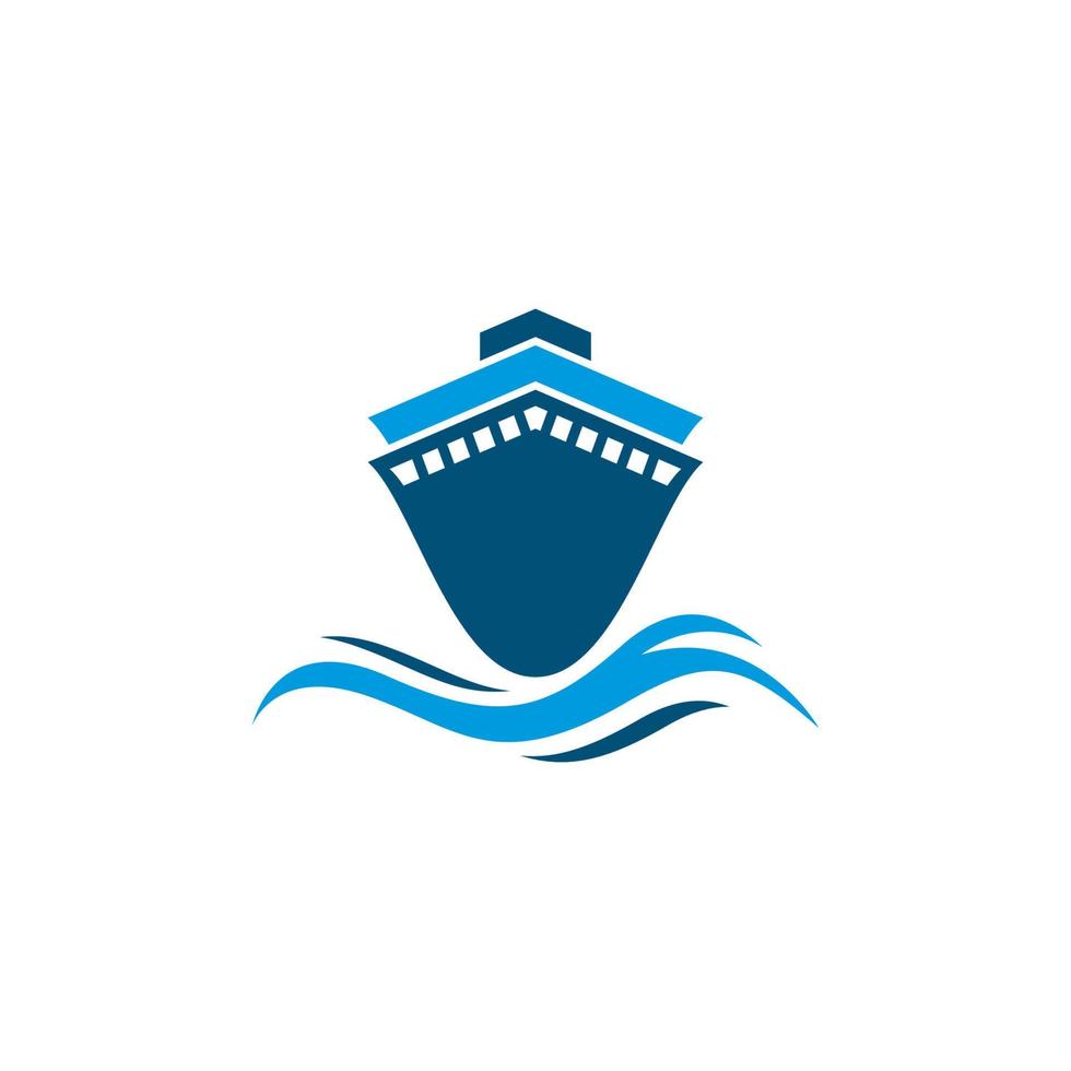 Cruise ship symbol vector icon illustration