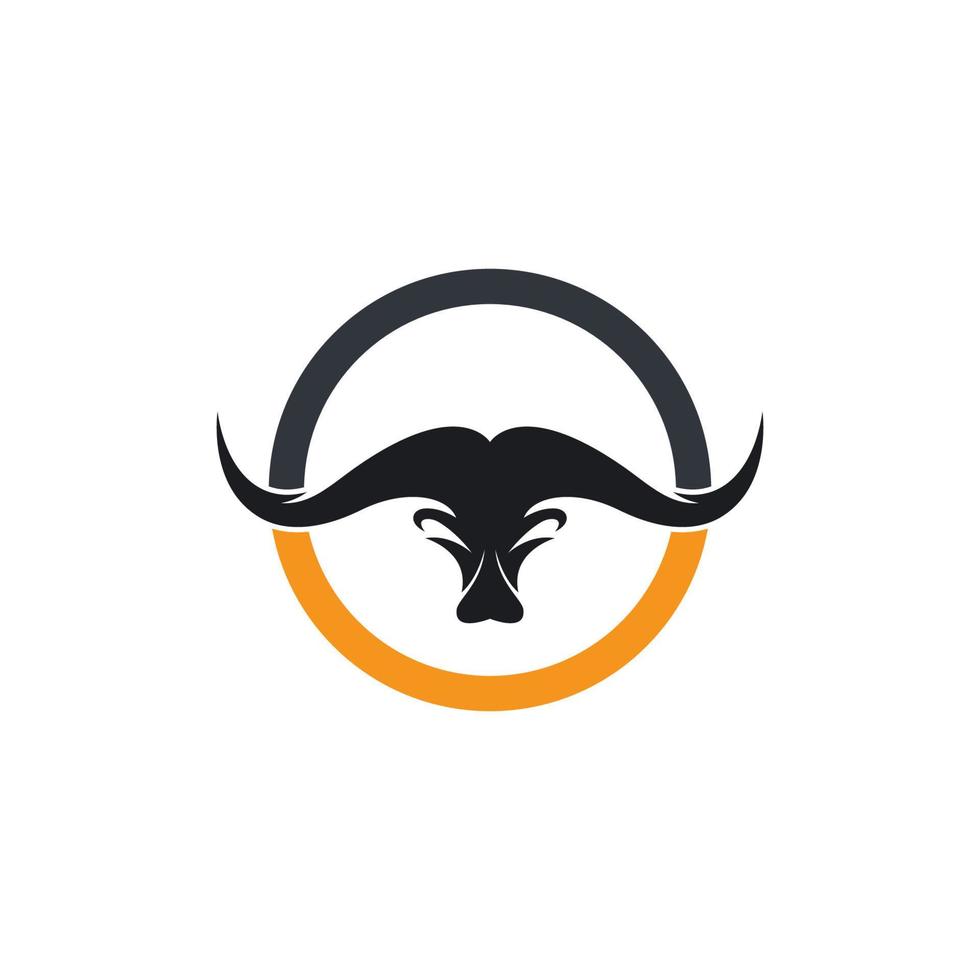 Bull head vector icon illustration