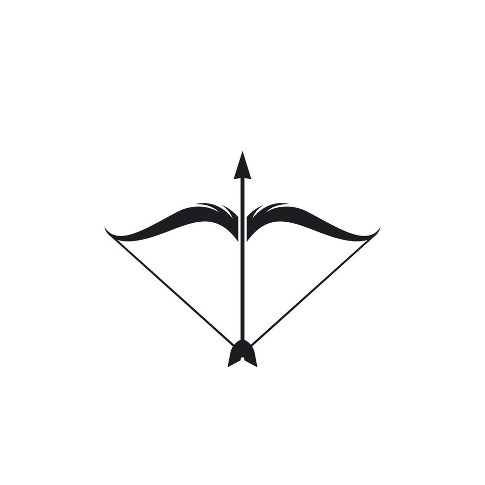 icono de vector de logotipo de arquero