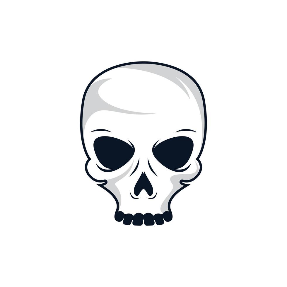 Skull vector icon illustration