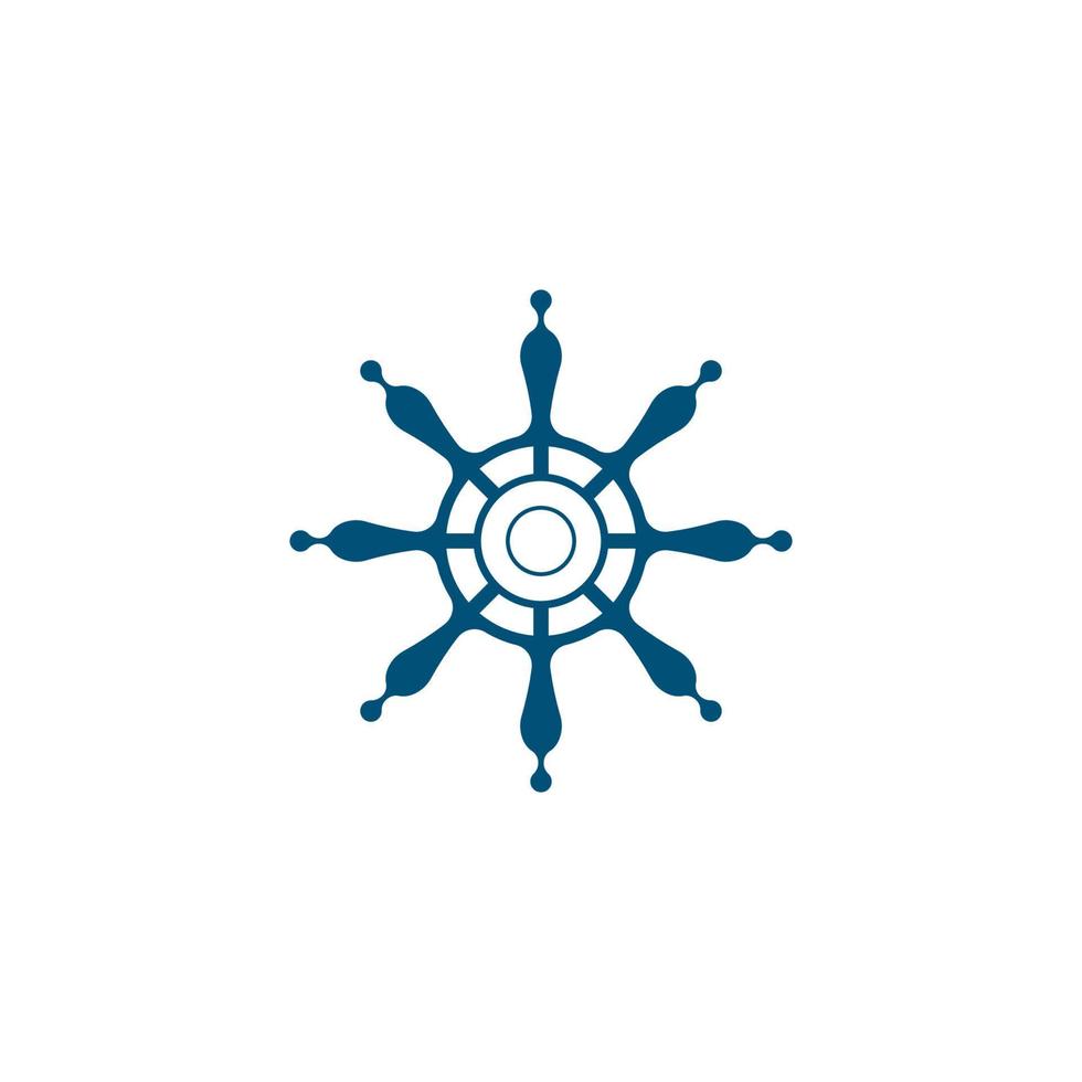 Steering ship vector icon