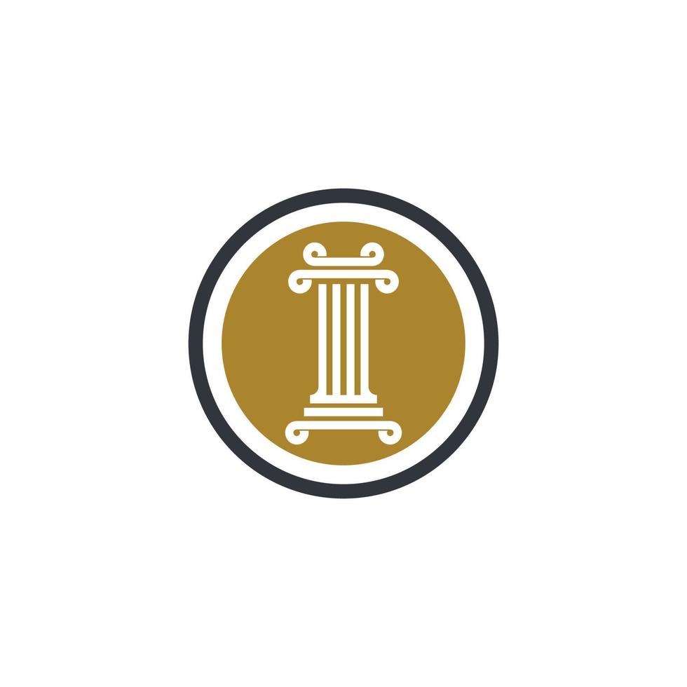 Pillar vector icon symbol illustration