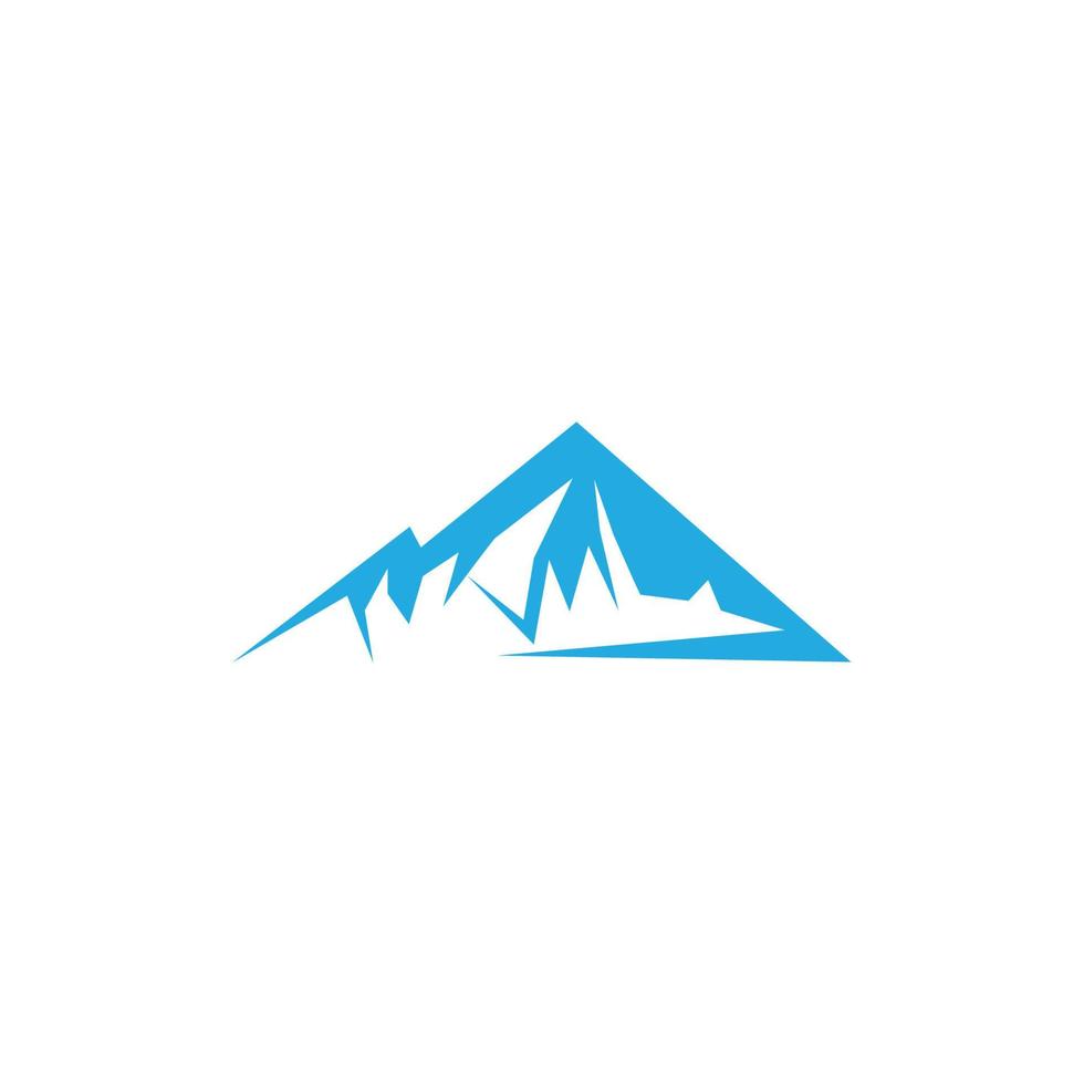 diseño de ilustración de icono de vector de montaña