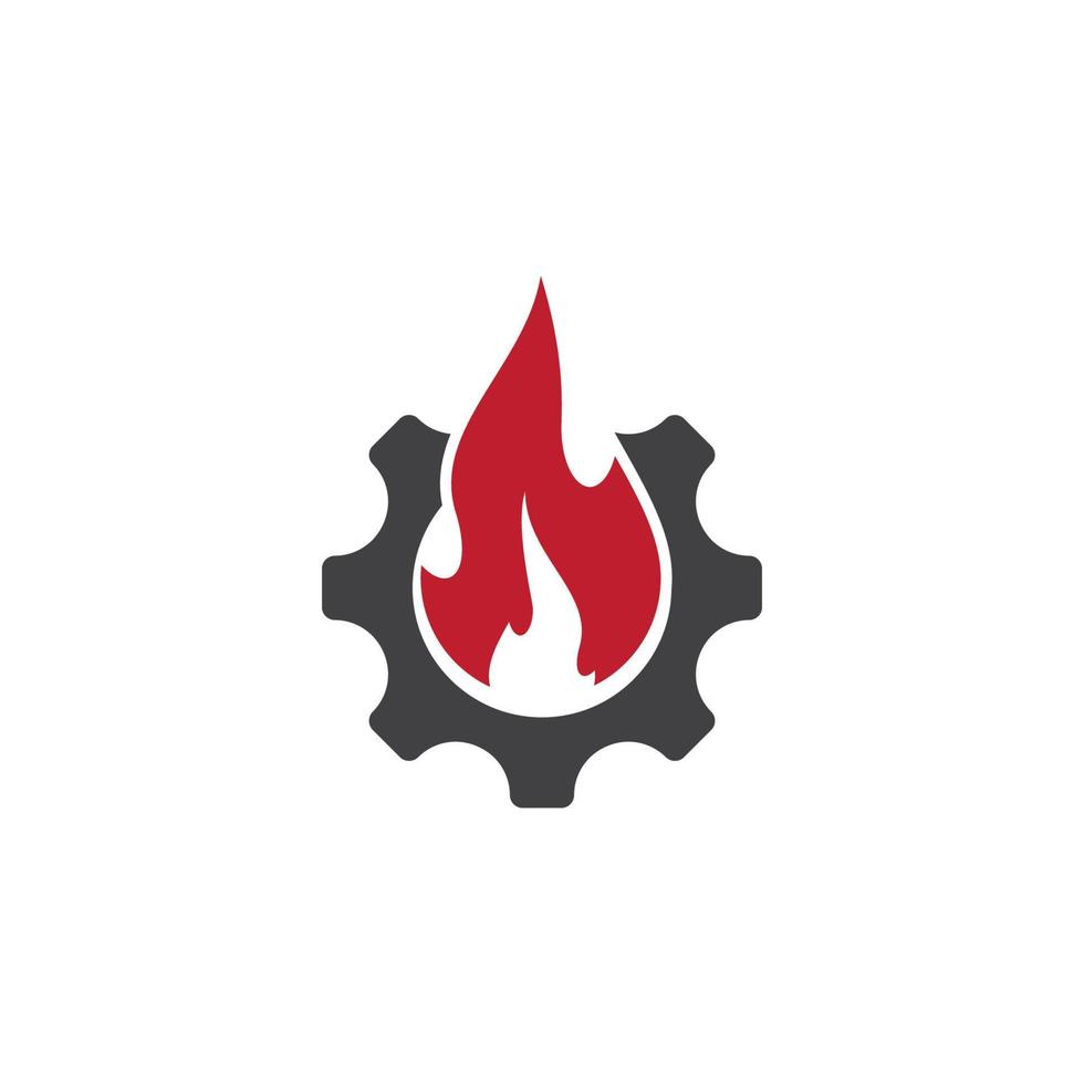 Fire symbol vector icon