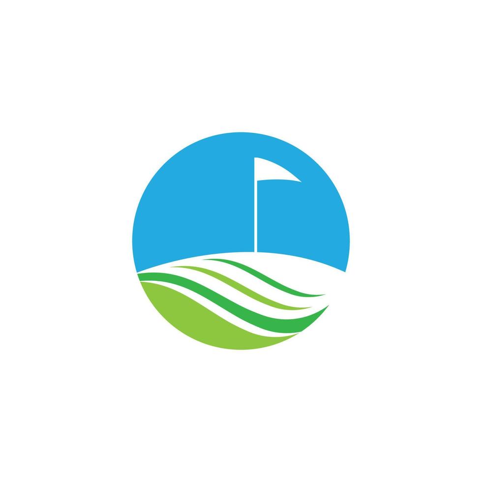 Golf symbol vector icon illustration