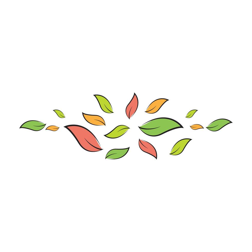 Leaf vector icon illustration