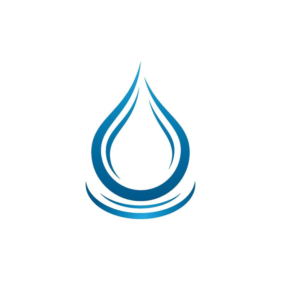 ilustración de icono de vector de gota de agua