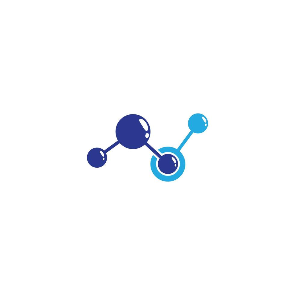 Molecule vector icon illustration