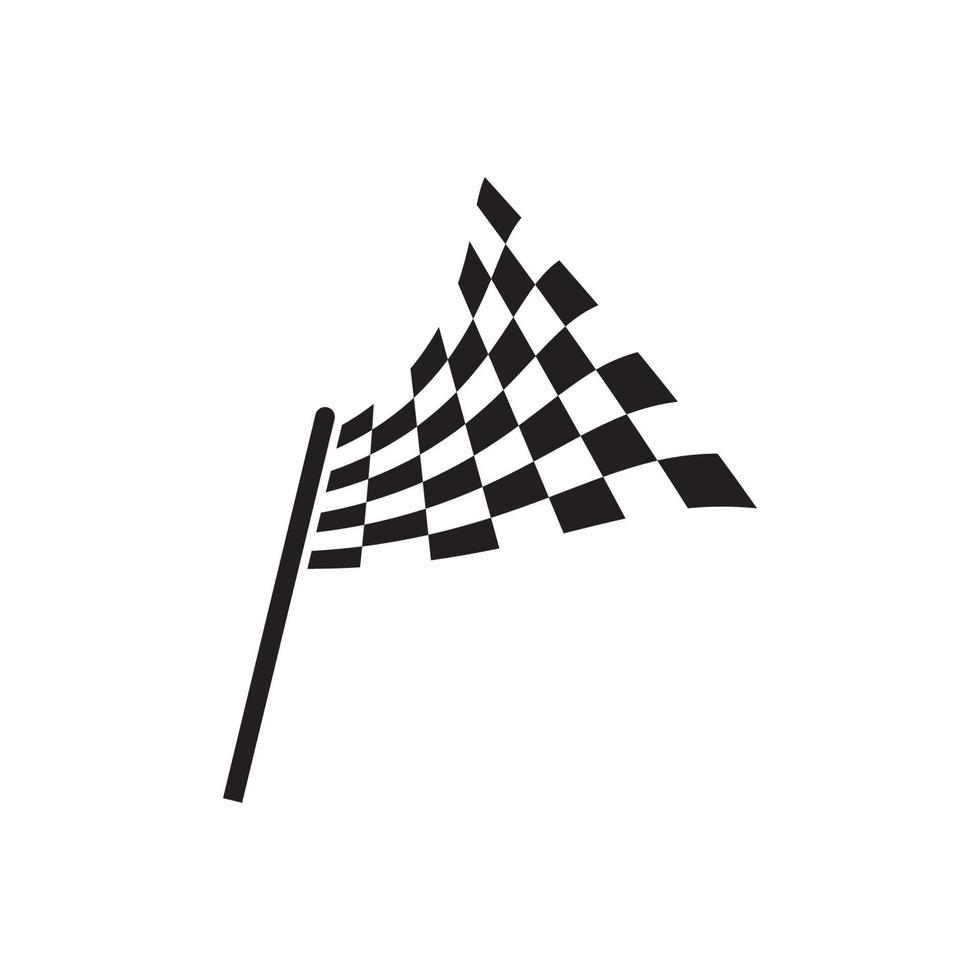 Flag race vector icon