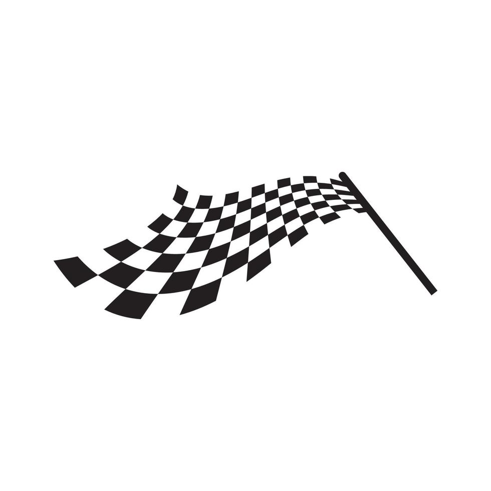 Flag race vector icon