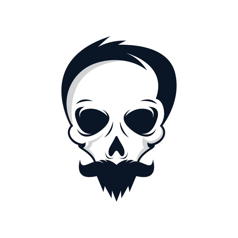 Skull vector icon illustration