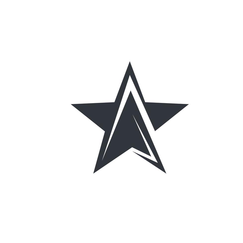 Diseño de ilustración de icono de vector de estrella