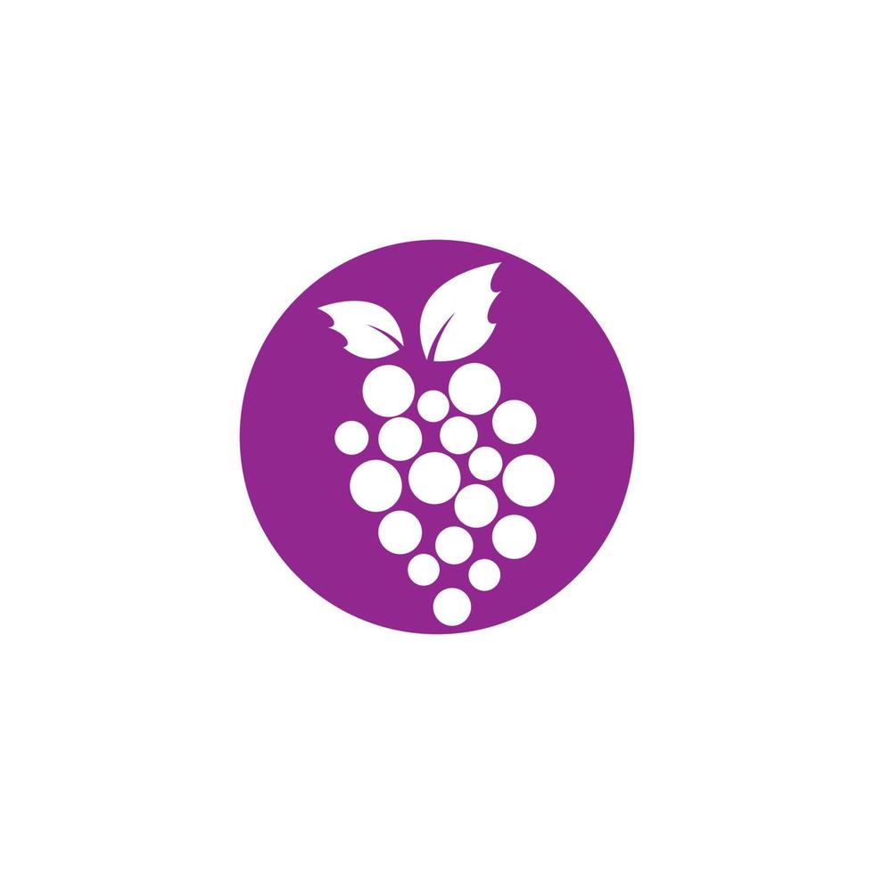 Grape vector icon illustration design