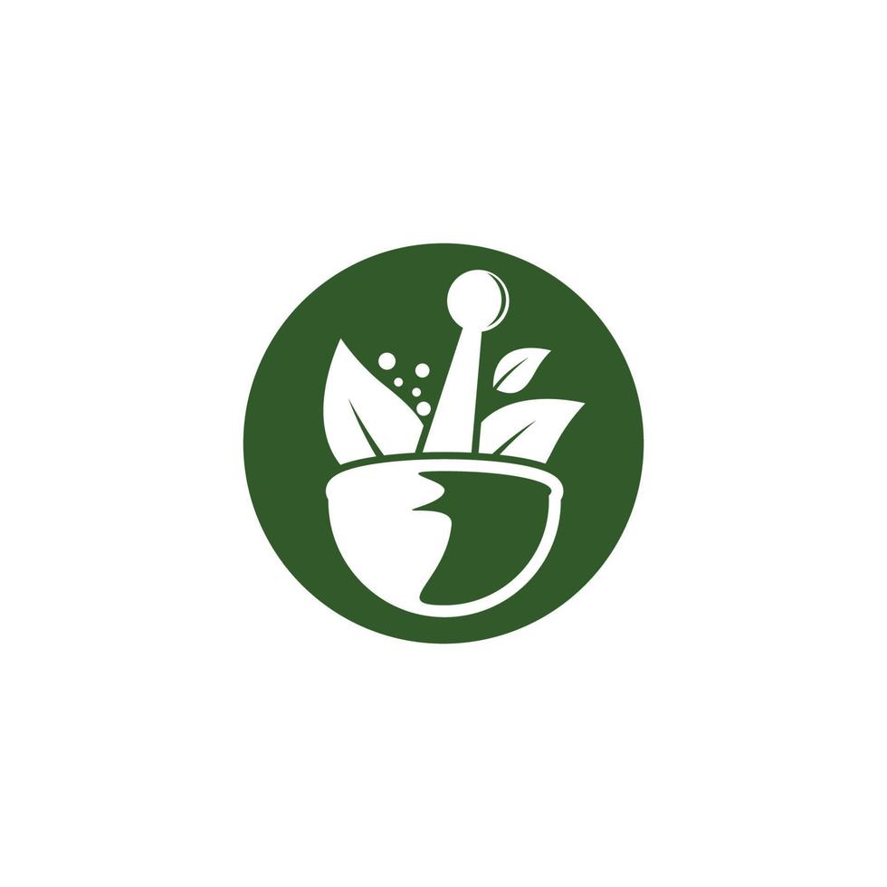 Herbal medicine symbol vector icon