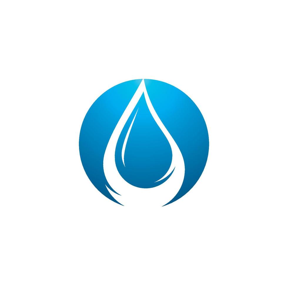 ilustración de icono de vector de gota de agua