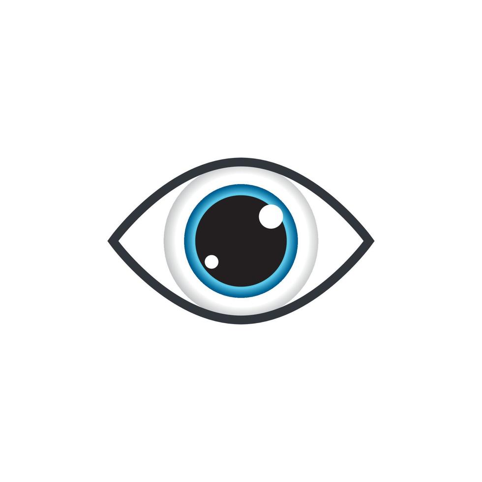 Eye symbol vector icon