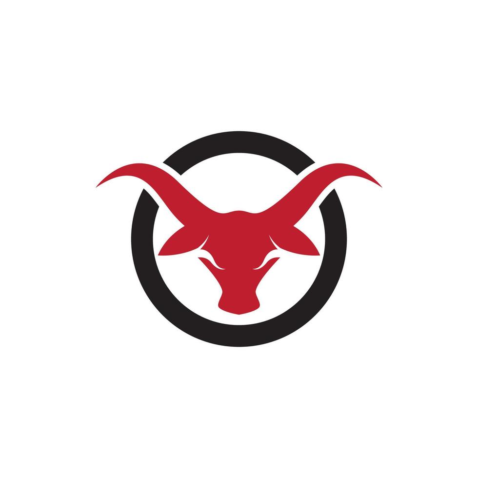 Bull head vector icon illustration