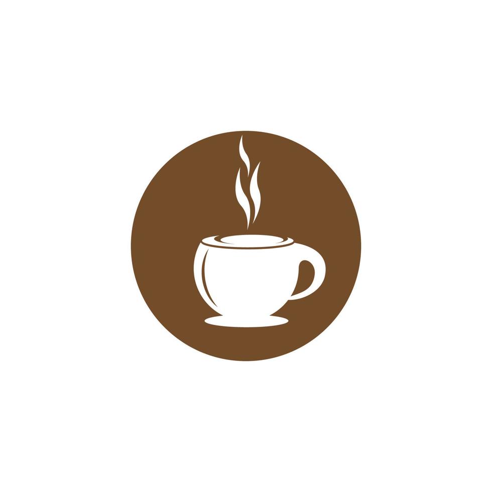 ilustración de icono de vector de símbolo de taza de café