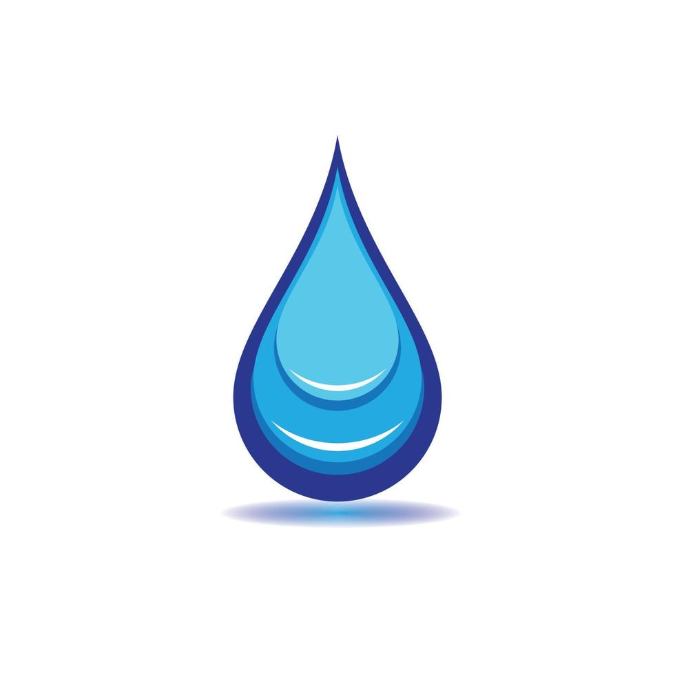 Water drop vector icon illustration