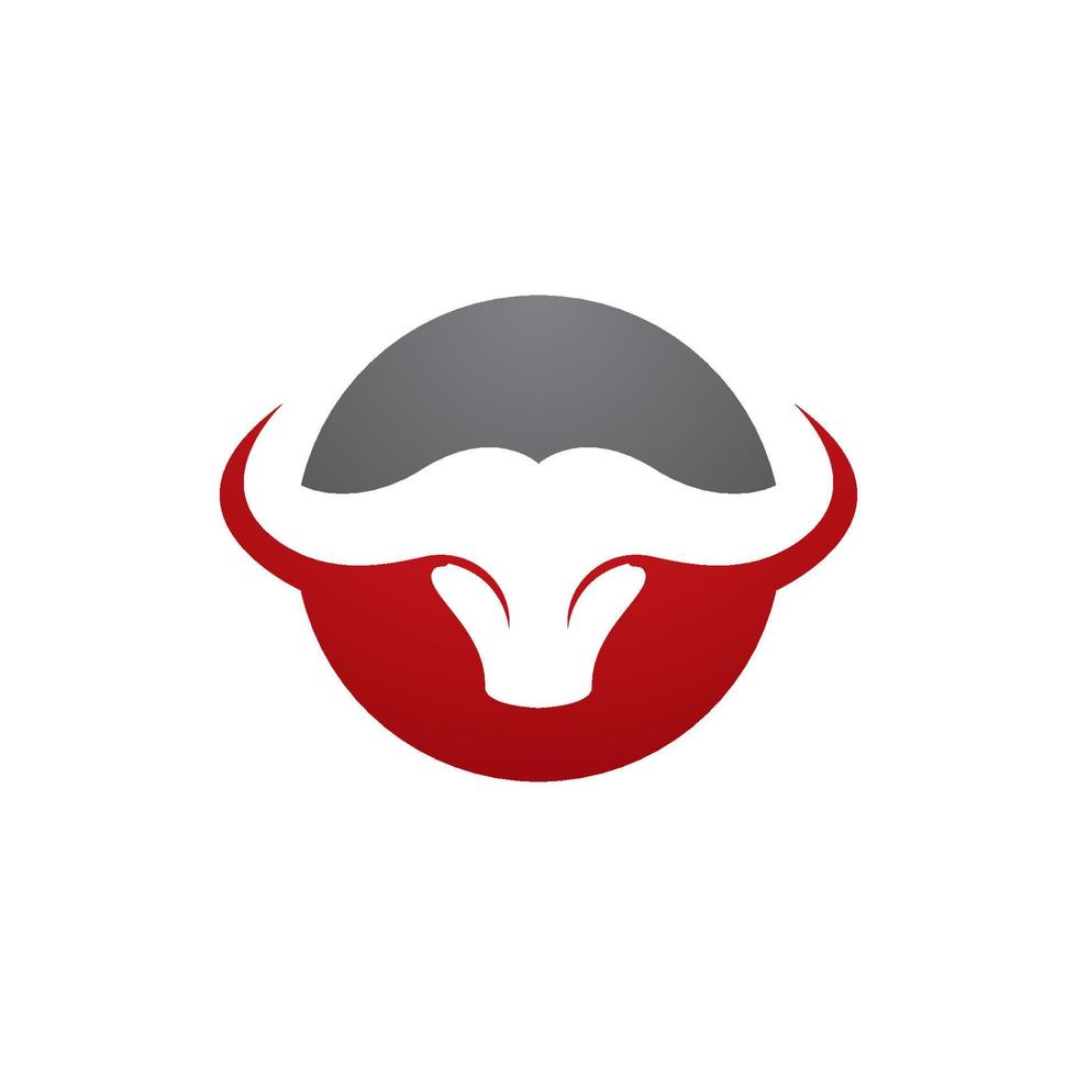 Bull head vector icon illustration
