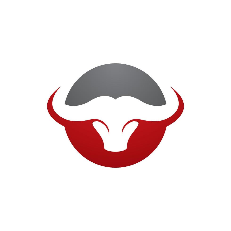 Bull head vector icon illustration