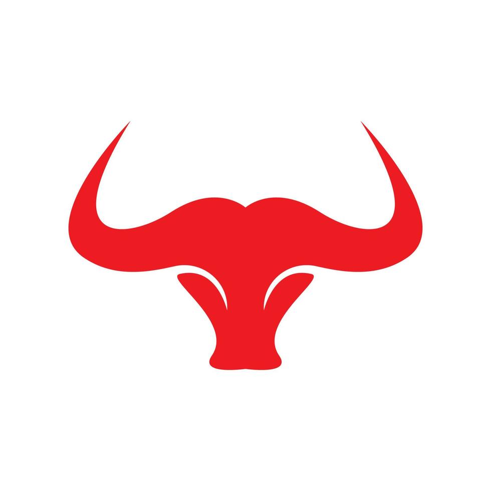 Bull head logo images vector