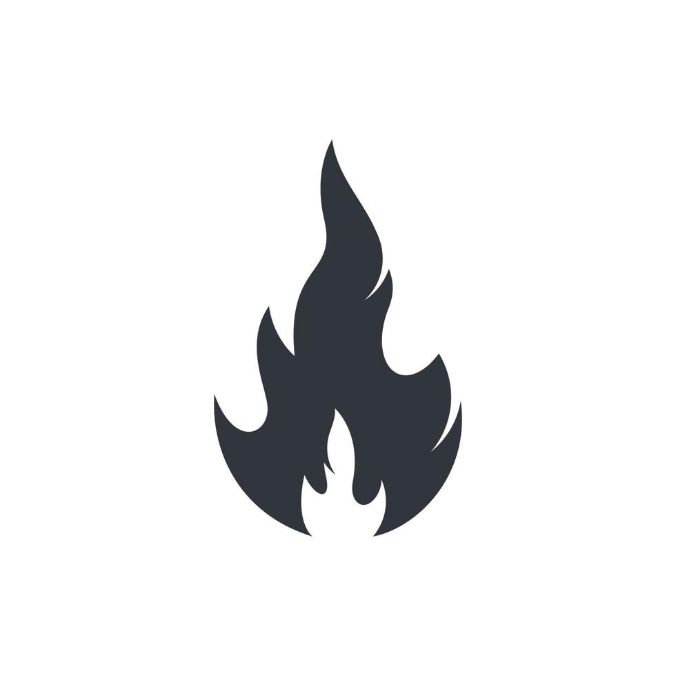 icono de vector de símbolo de fuego