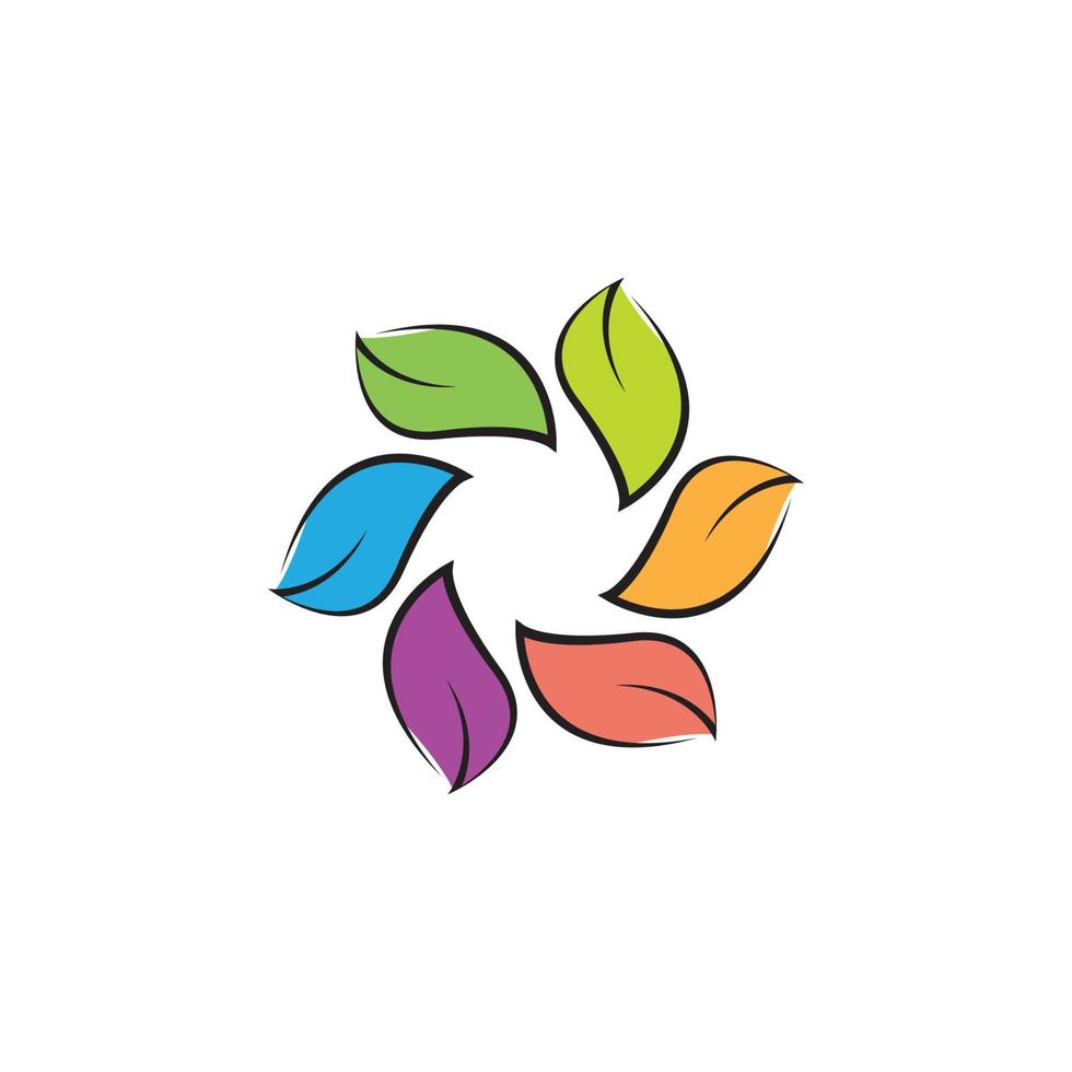 Leaf vector icon illustration