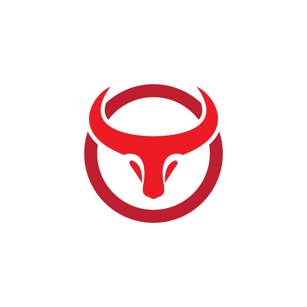 Bull head vector icon
