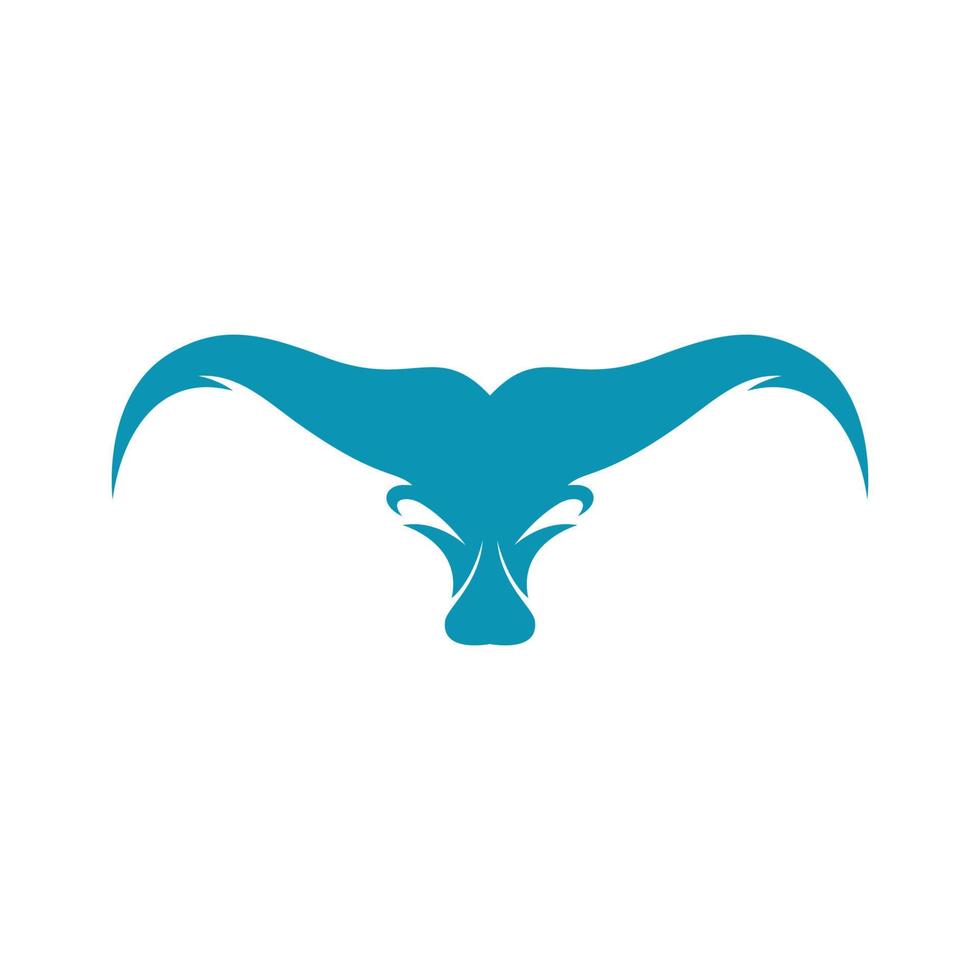 Bull head vector icon illustration