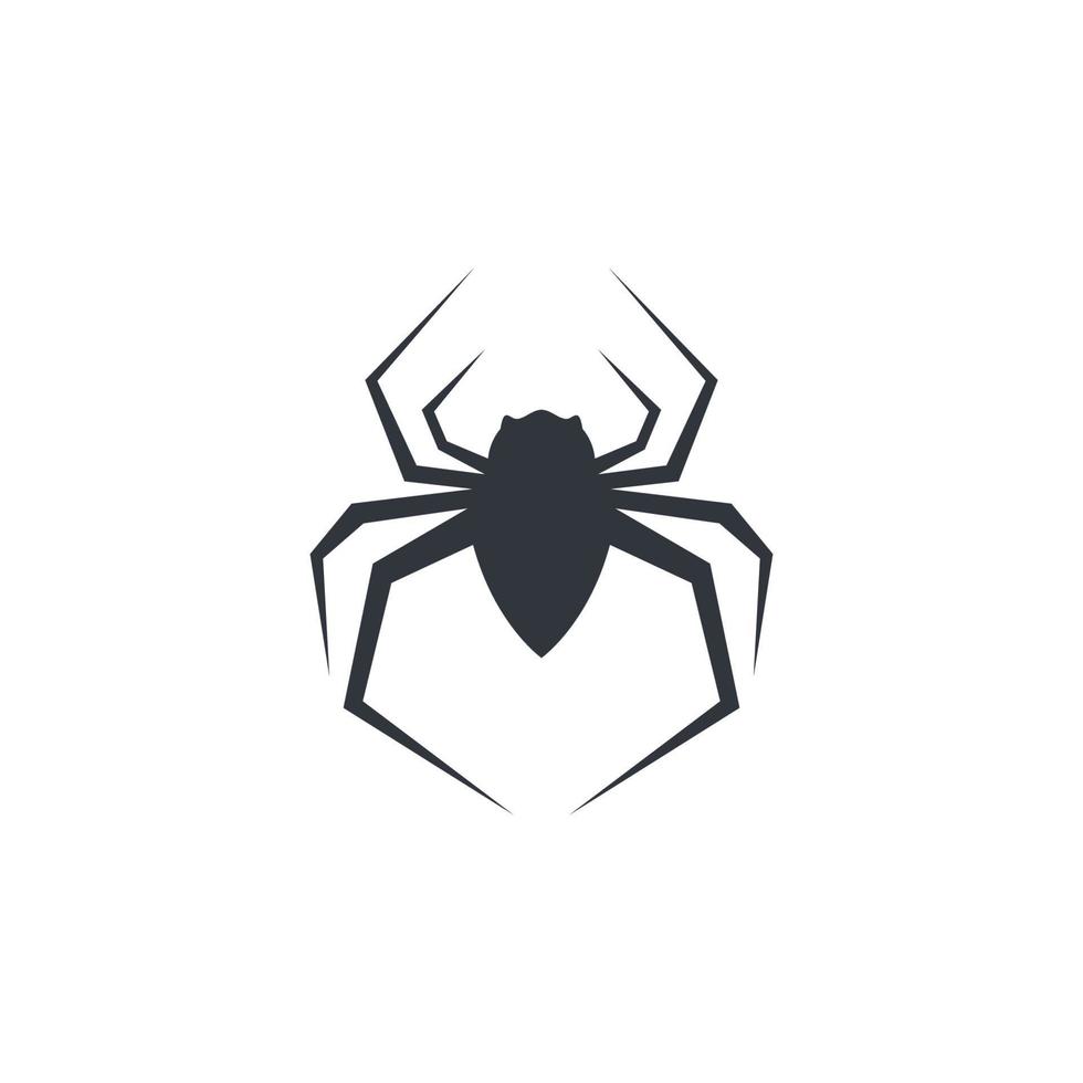 icono de vector de símbolo de araña