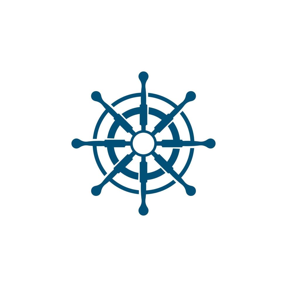 icono de vector de barco de dirección