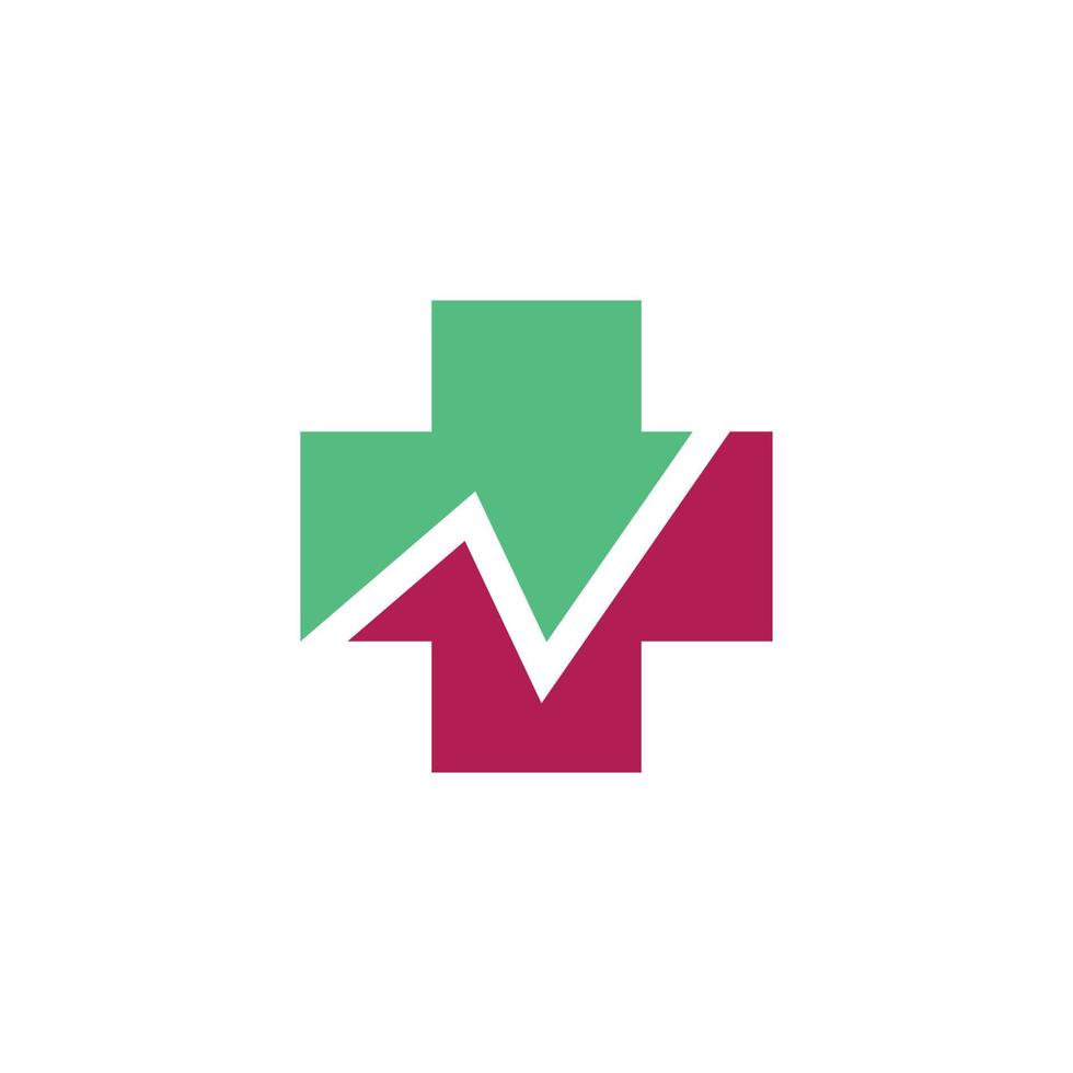 Medical cross vector icon